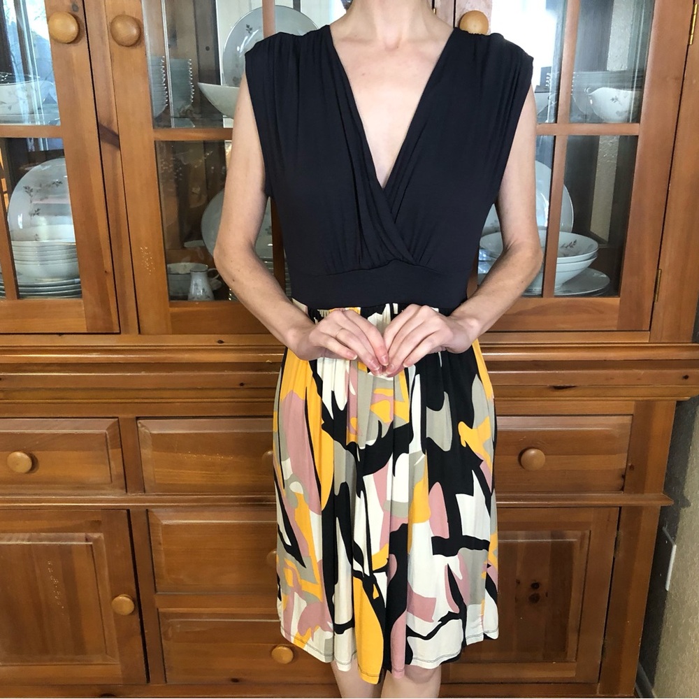 👗NWT Lascana Venus Black and Multicolor Dress